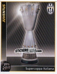 Figurina Supercoppa Italiana - Juventus 2010-2011 - Footprint
