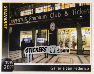 Sticker Galleria San Federico - Juventus 2010-2011 - Footprint