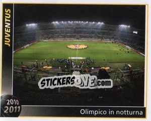 Sticker Olimpico In Notturna - Juventus 2010-2011 n. 19 - Footprint