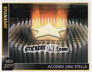 Sticker Accendi Una Stella - Juventus 2010-2011 n. 28 - Footprint