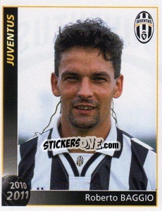 Sticker Roberto Baggio - Juventus 2010-2011 n. 31 - Footprint