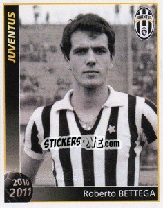 Sticker Roberto Bettega - Juventus 2010-2011 n. 33 - Footprint