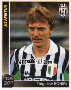 Cromo Zbigniew Bonek - Juventus 2010-2011 n. 35 - Footprint