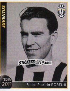 Sticker Felice Placido Borel II - Juventus 2010-2011 - Footprint