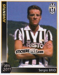 Cromo Sergio Brio - Juventus 2010-2011 n. 38 - Footprint