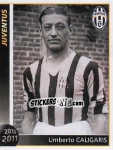 Sticker Umberto Caligaris - Juventus 2010-2011 - Footprint