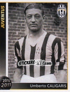 Sticker Umberto Caligaris - Juventus 2010-2011 n. 41 - Footprint