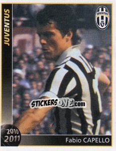 Cromo Fabio Capello - Juventus 2010-2011 - Footprint