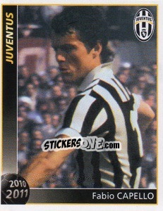 Sticker Fabio Capello - Juventus 2010-2011 n. 43 - Footprint