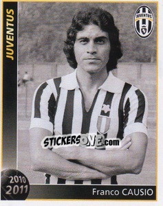 Cromo Franco Causio - Juventus 2010-2011 - Footprint