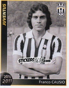 Sticker Franco Causio - Juventus 2010-2011 n. 44 - Footprint