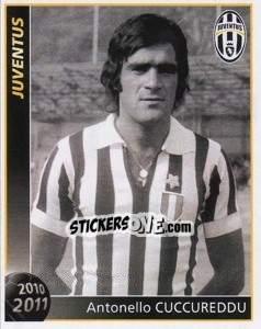 Sticker Antonello Cuccureddu - Juventus 2010-2011 n. 48 - Footprint