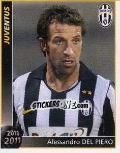 Cromo Alessandro Del Piero - Juventus 2010-2011 - Footprint