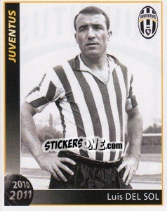 Sticker Luis Del Sol - Juventus 2010-2011 - Footprint