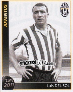 Sticker Luis Del Sol - Juventus 2010-2011 n. 50 - Footprint