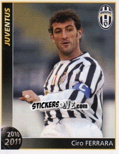 Sticker Ciro Ferrara - Juventus 2010-2011 n. 53 - Footprint