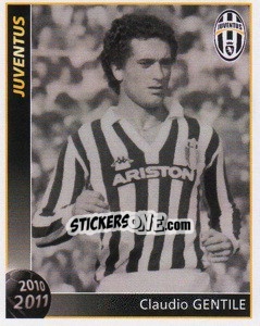 Cromo Claudio Gentile - Juventus 2010-2011 - Footprint