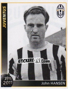 Sticker John Hansen - Juventus 2010-2011 n. 56 - Footprint