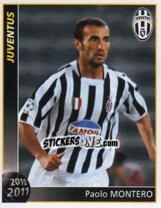 Sticker Paolo Montero - Juventus 2010-2011 - Footprint