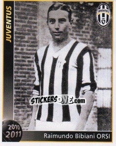 Cromo Raimundo Bibiani Orsi - Juventus 2010-2011 - Footprint