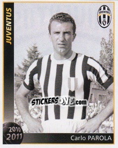 Cromo Carlo Parola - Juventus 2010-2011 n. 60 - Footprint