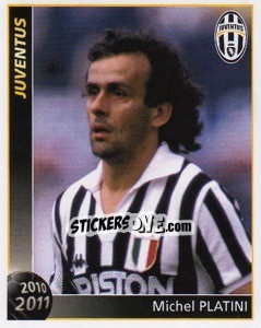 Sticker Michel Platini - Juventus 2010-2011 n. 63 - Footprint