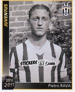 Sticker Pietro Rava - Juventus 2010-2011 n. 64 - Footprint