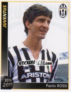 Sticker Paolo Rossi - Juventus 2010-2011 n. 67 - Footprint