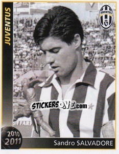 Cromo Sandro Salvadore - Juventus 2010-2011 - Footprint