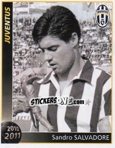 Sticker Sandro Salvadore - Juventus 2010-2011 n. 68 - Footprint