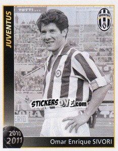 Sticker Omar Enrigue Sivori - Juventus 2010-2011 n. 71 - Footprint