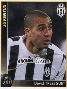 Sticker David Trezeguet - Juventus 2010-2011 n. 76 - Footprint