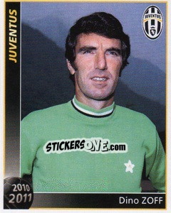 Sticker Dino Zoff - Juventus 2010-2011 n. 79 - Footprint