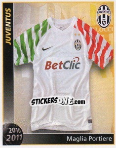 Sticker Maglia Portiere - Juventus 2010-2011 - Footprint