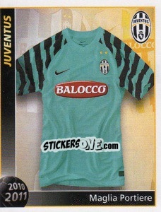 Sticker Maglia Portiere - Juventus 2010-2011 n. 81 - Footprint
