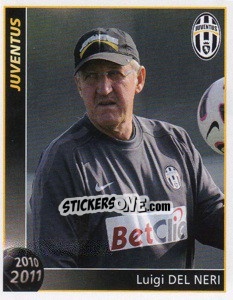 Sticker Luigi Del Neri - Juventus 2010-2011 n. 82 - Footprint