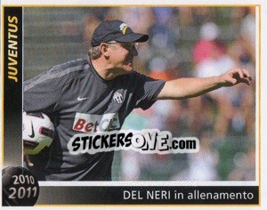Sticker Del Neri In Allenamento - Juventus 2010-2011 n. 84 - Footprint