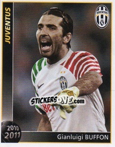 Cromo Gianluigi Buffon - Juventus 2010-2011 - Footprint