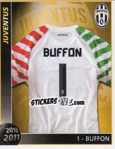 Sticker 1 - Buffon - Juventus 2010-2011 n. 93 - Footprint