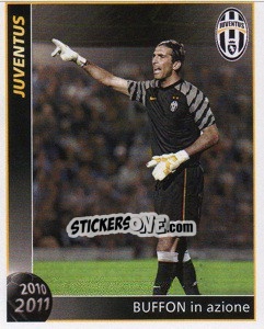 Sticker Buffon In Azione - Juventus 2010-2011 - Footprint