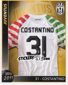 Sticker 31 - Costantino - Juventus 2010-2011 n. 98 - Footprint