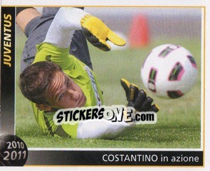 Cromo Costantino In Azione - Juventus 2010-2011 - Footprint