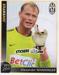 Sticker Alexander Manninger - Juventus 2010-2011 n. 102 - Footprint