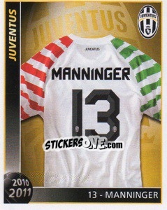 Sticker 13- Manninger - Juventus 2010-2011 n. 103 - Footprint