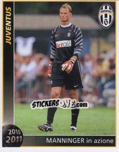 Sticker Manninger In Azione - Juventus 2010-2011 - Footprint