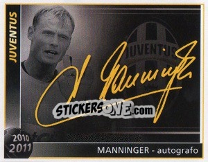 Figurina Manninger - Autografo - Juventus 2010-2011 - Footprint