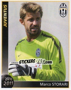 Sticker Marco Storari - Juventus 2010-2011 n. 107 - Footprint