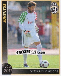 Sticker Storari In Azione - Juventus 2010-2011 n. 110 - Footprint