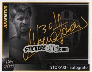 Cromo Storari - Autografo - Juventus 2010-2011 - Footprint