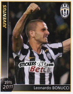 Sticker Leonardo Bonucci - Juventus 2010-2011 - Footprint
